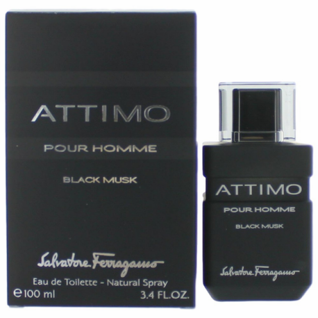 SALVATORE FERRAGAMO Attimo Black Musk Pour Homme EDT