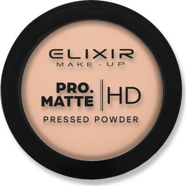 ELIXIR Pro Matte Pressed Powder HD – 206 Cookie Dust