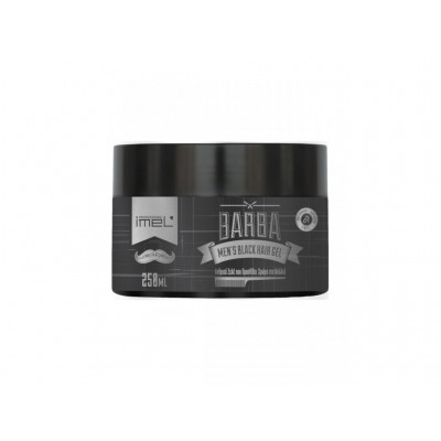 BARBA Men's Black Hair Gel - Ανδρικό Μαύρο Ζελέ 250ml