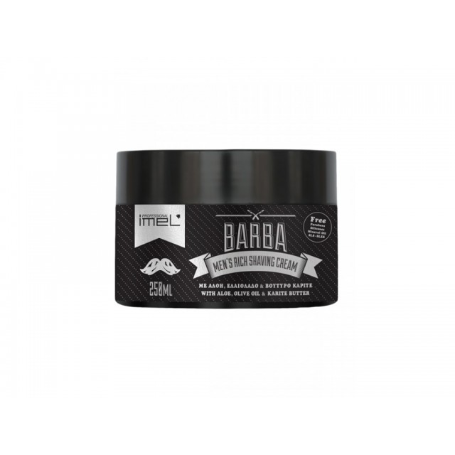 BARBA Men's Rich Shaving Cream - Κρέμα Ξυρίσματος 250ml