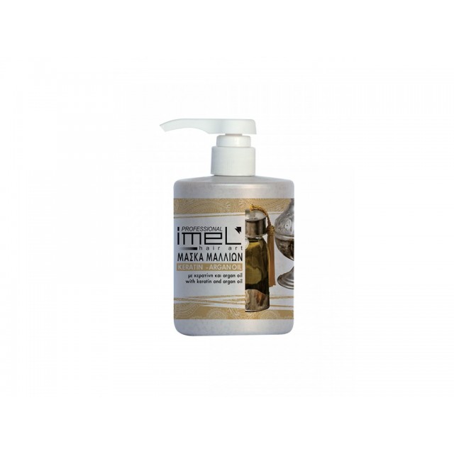 IMEL Μάσκα Μαλλιών Keratin - Argan Oil 500ml