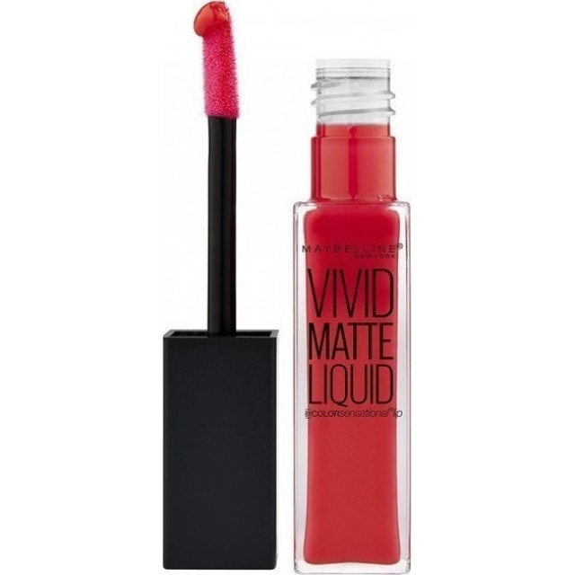 MAYBELLINE Color Sensational Vivid Matte Liquid Lip Gloss 25 Orange Shot