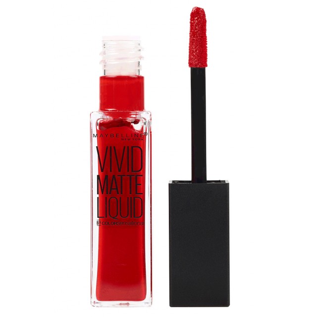 MAYBELLINE Color Sensational Vivid Matte Liquid Lip Gloss 35 Rebel Red