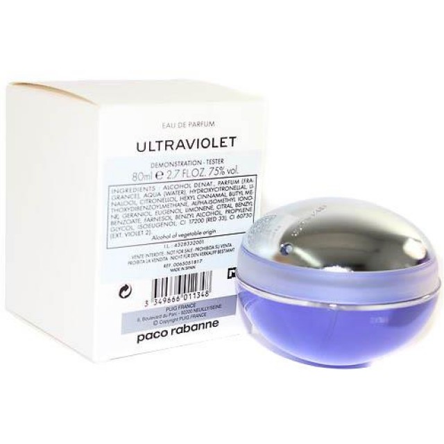 PACO RABANNE Ultraviolet for Women EDP 80ml TESTER