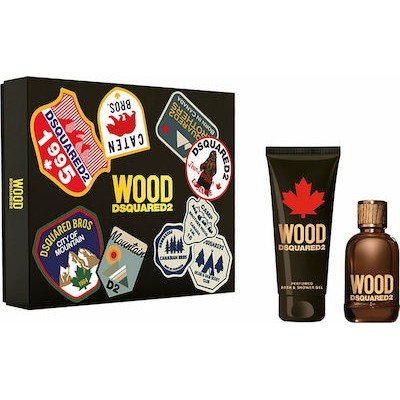 DSQUARED2 Wood Pour Homme SET: EDT 100ml + shower gel 150ml