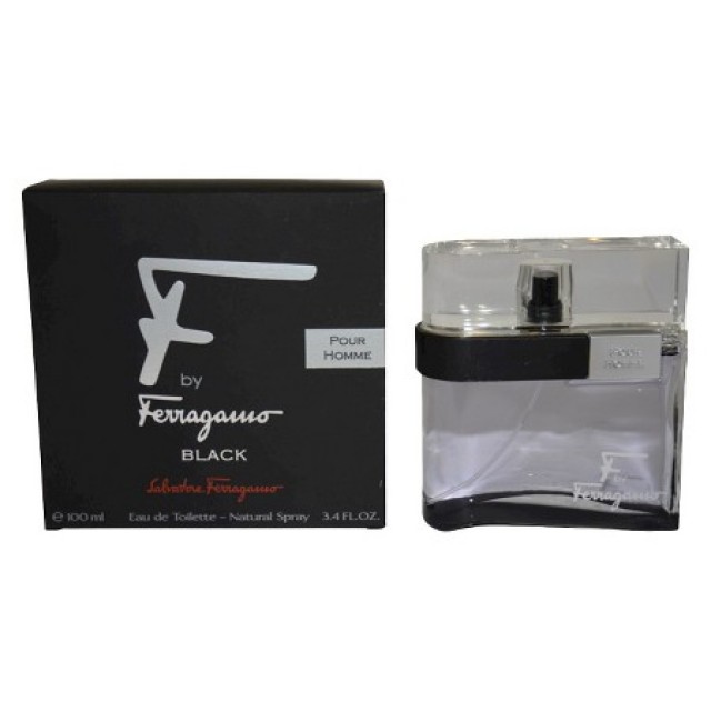 SALVATORE FERRAGAMO F By Ferragamo Black Pour Homme EDT 100ml 