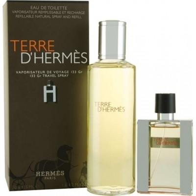 HERMES Terre d'Hermes SET: EDT 30ml refillable + EDT 125ml splash
