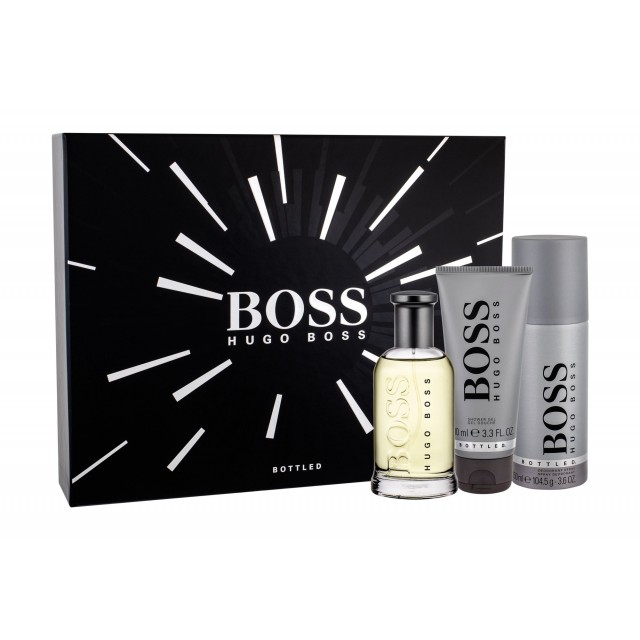 HUGO BOSS Bottled SET: EDT 100ml + deo spray 150ml + shower gel 100ml