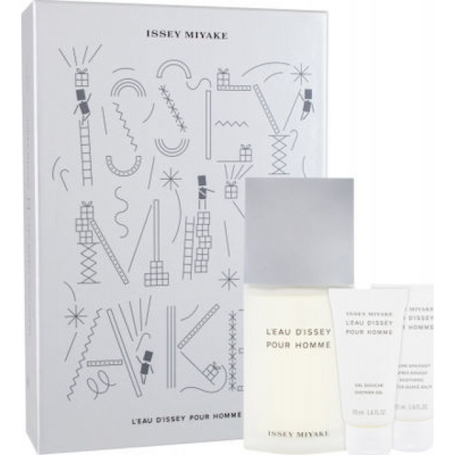 ISSEY MIYAKE L’Eau d’Issey Pour Homme SET: EDT 125ml + aftershave balm 50ml + shower gel 50ml