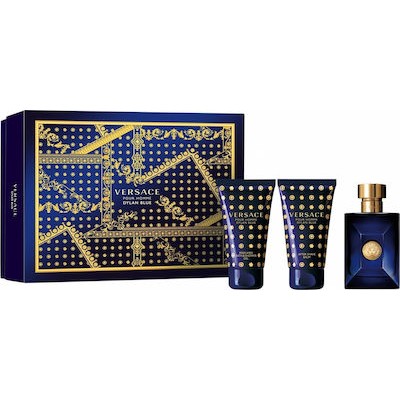 VERSACE Dylan Blue SET: EDT 50ml + aftershave balm 50ml + shower gel 50ml