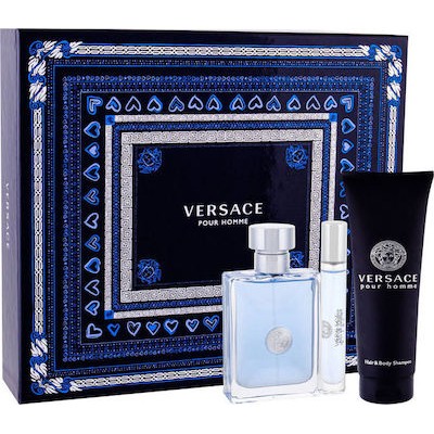 VERSACE Pour Homme SET: EDT 100ml + shower gel 150ml + EDT 10ml