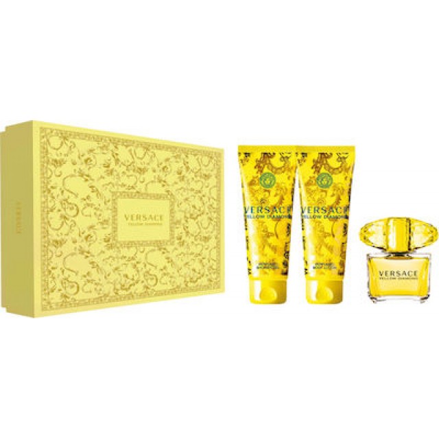 VERSACE Yellow Diamond SET: EDT 50ml + body lotion 50ml + shower gel 50ml